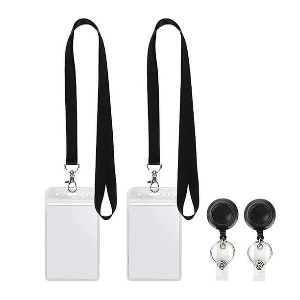 Combo Polyester Lanyard w/ Retractable Badge Reel ID Holder