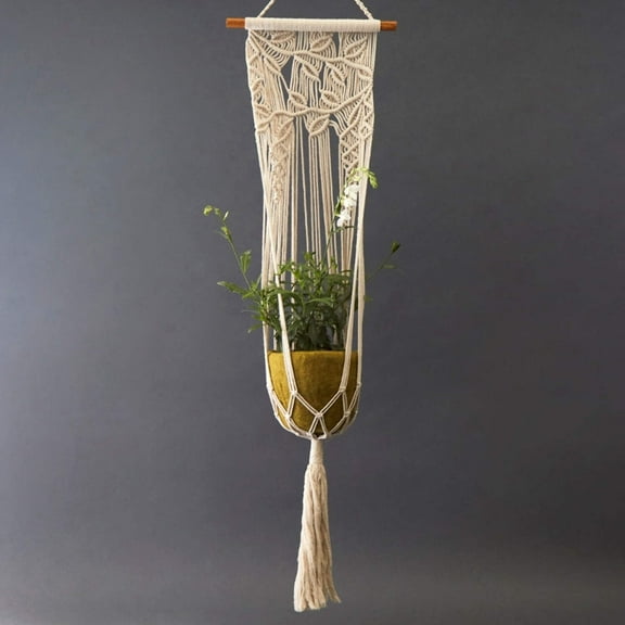Olive Green Felt Hanging Succulent Planter Set