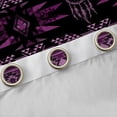 thumbnail image 3 of jejeloiu Farm Horse Dreamcatcher Black Out Curtains,Aztec Geometric Pattern Curtains Pack of 2 (42x63 Each),Purple Black Bedroom Curtains For Boys,Microfiber Bedroom Decor, 3 of 6