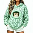 thumbnail image 4 of TGPMGRZ Leopard Print Hoodies, Oversized Hooded Sweatshirt with Pocket Front Carry Pouch for Cats Dogs, 4 of 5