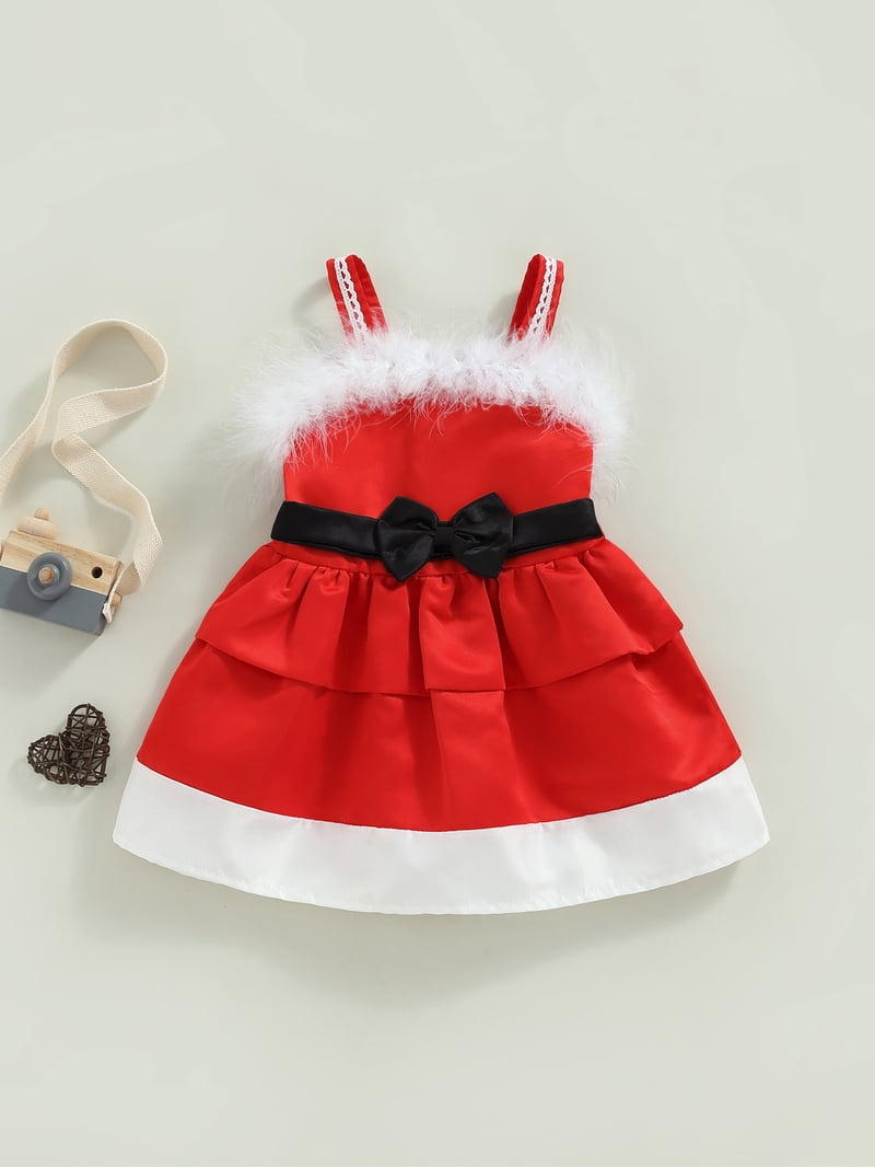 cute red dresses for christmas Baby Christmas dress,Red tutu Dress,Short Length Gown for Baby Birthday Party, trendy little girl dress for Xmas