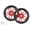 Black red, variant on AOOOWER Aluminum Alloys Bikes easy Wheel with Rollers Bearing For Folding Bike Part