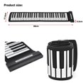 thumbnail image 2 of Kearding Piano enrollable portátil de 61 teclas, teclado electrónico MIDI USB, Piano enrollable a mano Cables de audio/vídeo, 2 of 6