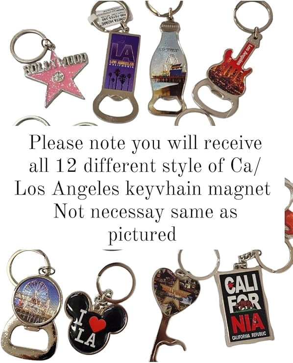 Set of 24 X California gift favor I Heart LA, I Heart Los Angeles keychains, I Love LA Bulk Souvenir Keychain