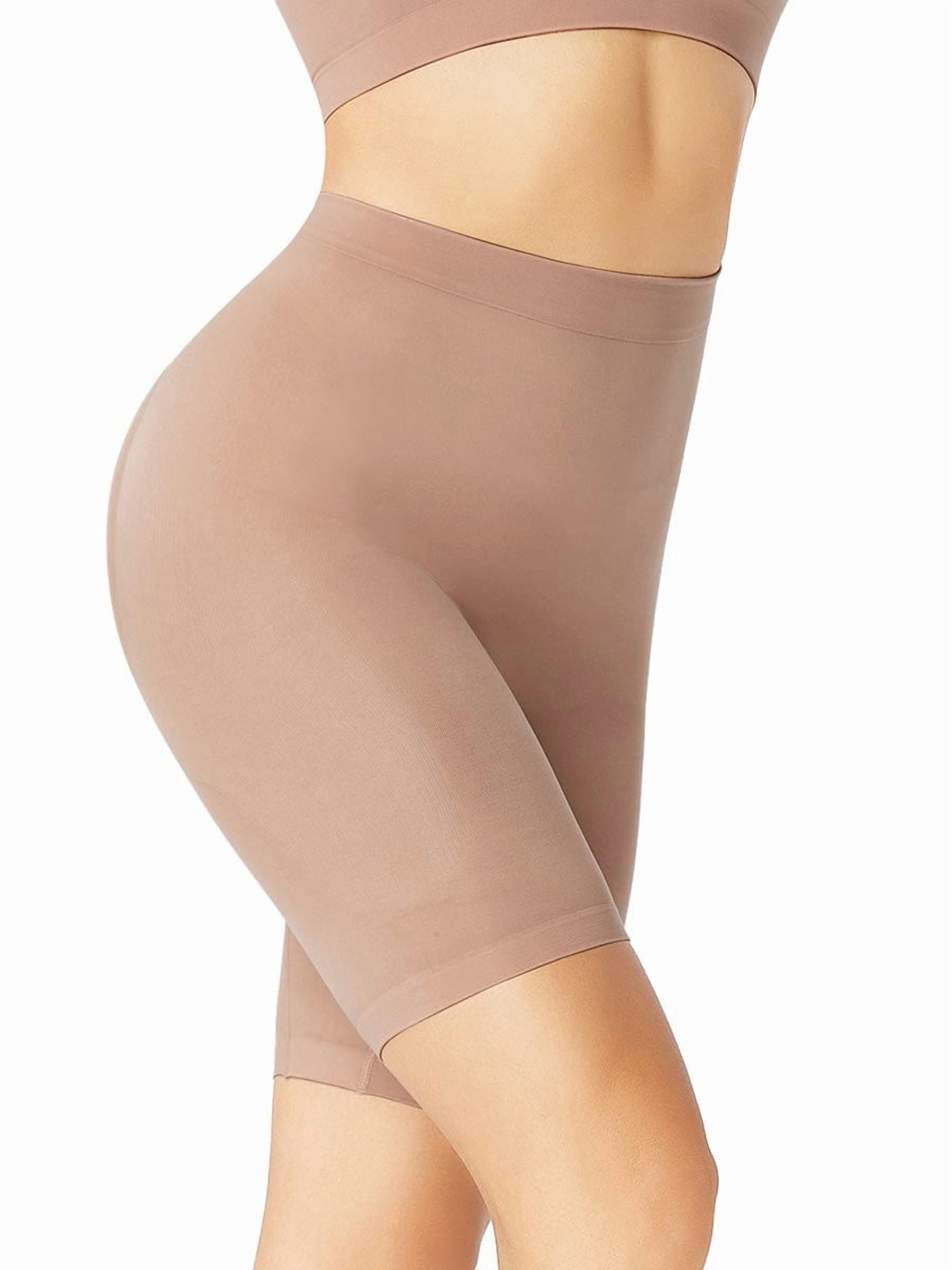 FeelinGirl Mid-Waist Seamless Butt Lifter Shapewear Shorts Slimmer