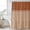Burnt Orange, variant on Orange Striped Shower Curtain Set, Waterproof Shower Curtains for Bathroom, Boho Stripes Minimalist Linen Texture Washable Fabric Cloth Bath Curtain for Bathtub Decoration with Hooks 48x72 Inches