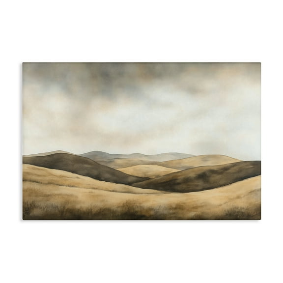 Stupell Industries Brown Landscape Hills Canvas Wall Art design by LSR Creative Studio, 16 x 24