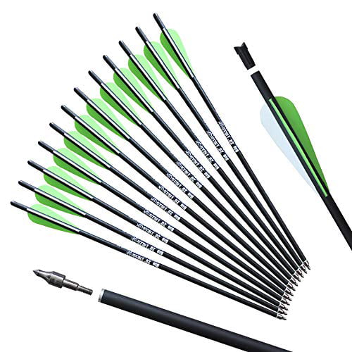 12 pk 16" Aluminum Arrow Crossbow Bolts for New Archery Target Hunting Outdoor 