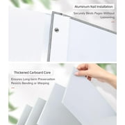 Photo Album Self Adhesive Scrapbook Album for 3x5 4x6 5x7 8x10 Pictures,40 Pages Linen Cover with Display Window DIY Photo Book,Ideal Gifts for Family Travel Wedding Baby