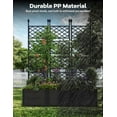 thumbnail image 5 of Garvee Garden Bed Box with Trellis, 50 x 16.2 x 63 inch,  Black, 5 of 6