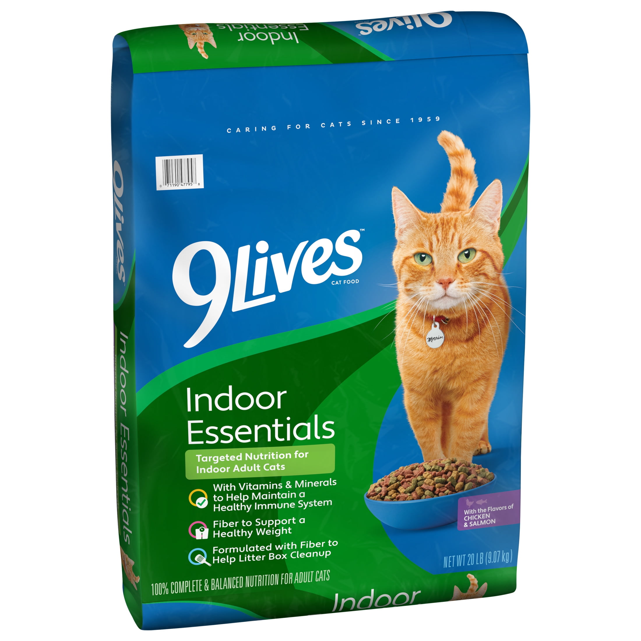 9Lives Indoor Essentials Dry Cat Food for Adult Cats with Chicken