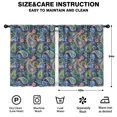 thumbnail image 2 of Blackout Kids Curtains,Blue Pioneer Flower and Paisley Pattern Childrens Insulated Curtains Set Of 2,Bedroom Essentials,Toddler Room Decor 42x54in(106x137cm), 2 of 5