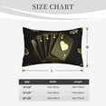 thumbnail image 4 of Sikiie Casino Cards 1 Print Plush Pillow Cover, Wrinkle-proof and Stain-resistant Pillow Protector without Pillow Core, Home Decoration-16"x24", 4 of 6