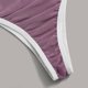 thumbnail image 3 of Gibobby Ropa sexy de mujer para sexo Conjunto de Lencería de Malla, Conjunto de Lencería de Encaje Transpirable Color Block Sujetador Suave y Elegante para Mujer(Morado, CH), 3 of 5