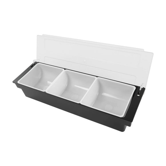 Seasoning Organizer Kitchen Seasoning Box, Kitchen Seasoning Spice Box Box, Easy To Black Storage Role Kitchen Seasoning Spice Box for Restaurants 5 Grids