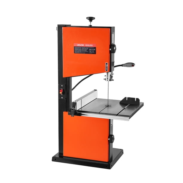 Sierra de cinta VEVOR de 10 pulgadas, sierra de mesa de dos velocidades con motor de 373 W y 1/2 HP, altura máxima de corte de 6 pulgadas, mesa de hierro fundido de 13,2 x 13,4 pulgadas