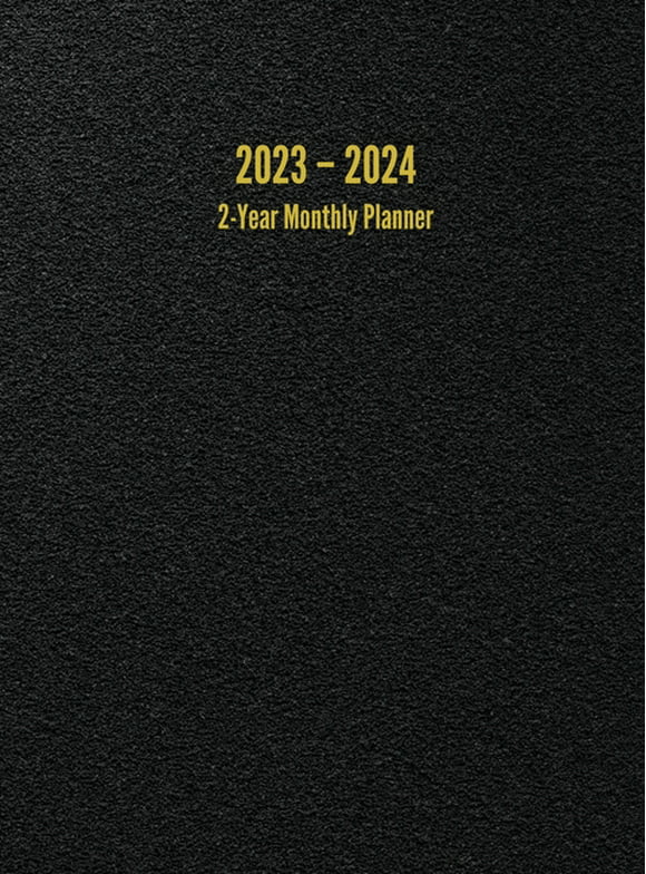 2023 - 2024 2-Year Monthly Planner: 24-Month Calendar (Black) - Large (Hardcover)