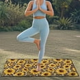 thumbnail image 4 of KUIFORTI Sunflower Car Cushion Seat Covers Sweat Absorption Car Sweat Towel Seat Cover with Storage Bag Multi-Functional Anti-Slip for Beach Swimming, Sports, Camping,Yoga, 4 of 7