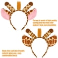 thumbnail image 3 of Conjunto de Disfraz de Jirafa de 3 Piezas Diadema con Orejas de Jirafa Cola y Pajarita Disfraz de Animal Kit de Disfraz de Jirafa Accesorios de Fiesta para Halloween, Cumpleaños, 3 of 5