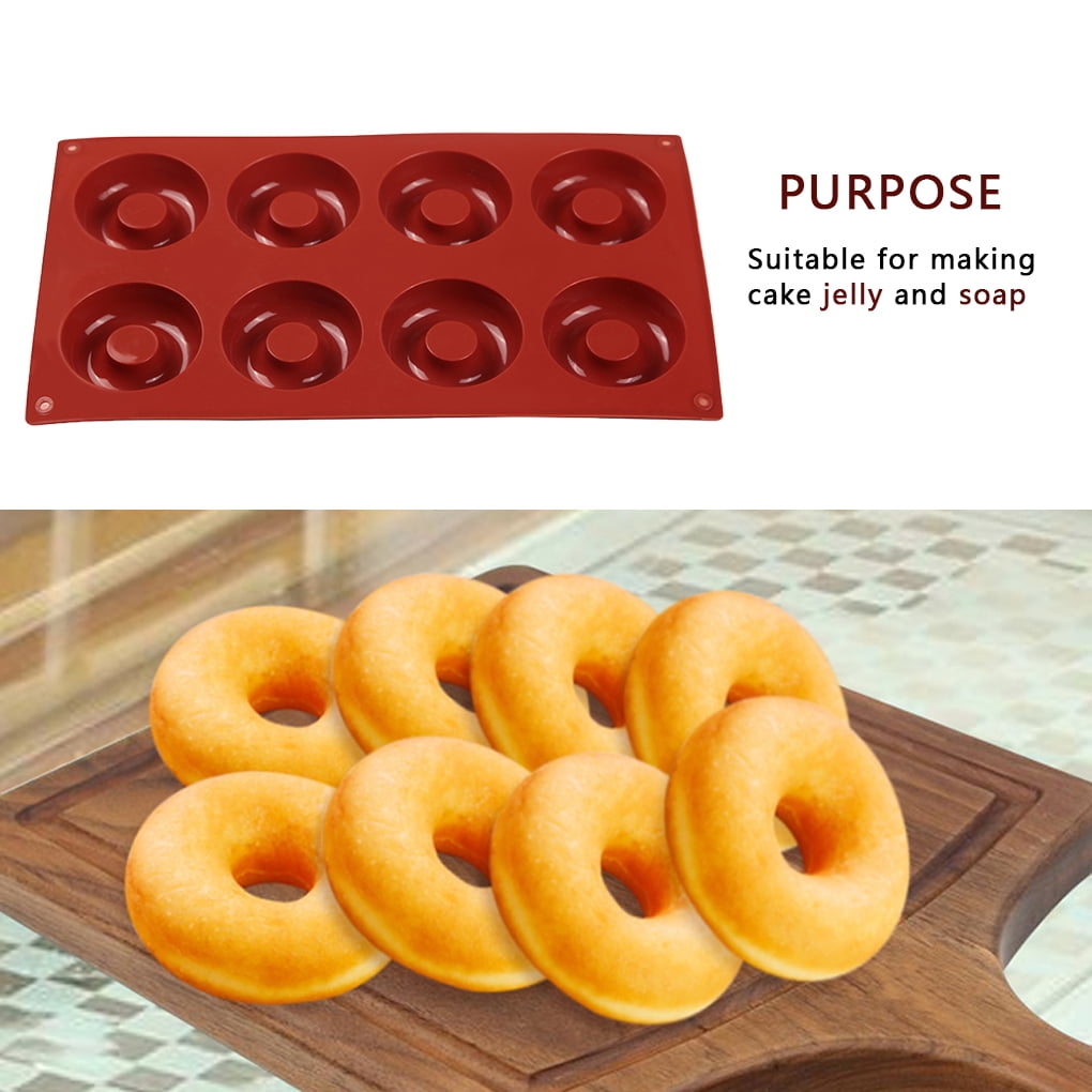 Silicone Donut Doughnut Muffin Soap Cake Pan Maker Mould Ice Tray Mold Baking UK 