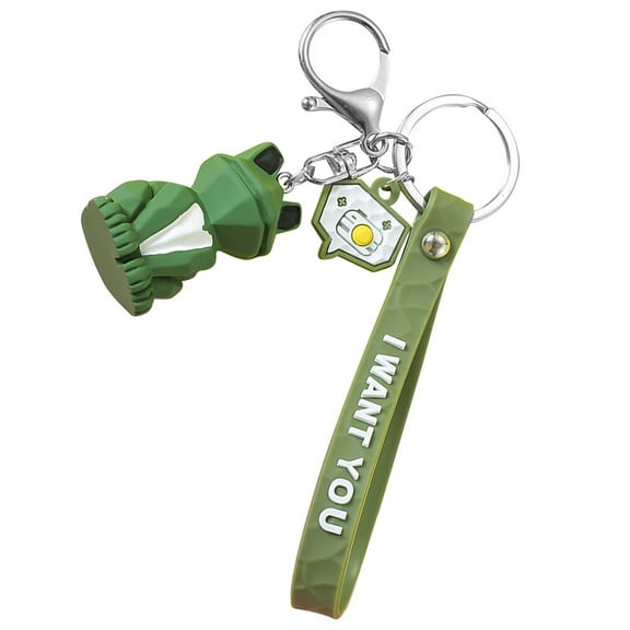 FRCOLOR  3 Pcs Car Keychain Titanium Phone Wallet Cell Purse Keychains Child Lovers Green