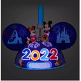 thumbnail image 3 of Disney Disneyland 2022 Mickey Friends Light Up Ear Hat Christmas Ornament New, 3 of 4