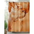 thumbnail image 3 of Marble Burnt Orange Waterproof Fabric Shower Curtain, Modern Abstract Ink Painting Luxury Shower Curtain for Bathroom Curtains Bathtubs Hotel Washable Shower Curtains with 12 Hooks Stall 48x72in, 3 of 6