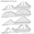 thumbnail image 6 of Ekena Millwork 38"W x 25-3/4"H x 2-3/4"P Half Round 3 Spoke Architectural Grade PVC Combination Pediment, 6 of 7
