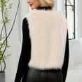 thumbnail image 7 of Ashirexll Womens Vests Outerwear, Fleece Vest Women, Warm Faux Fur Sleeveless Coat With V Neck For Winter Solid Color Outerwear, 7 of 7