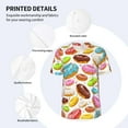 thumbnail image 5 of Fotbe Color Donut Baseball Jersey Shirt for Men and Women, Casual Short Sleeves Button Down T-Shirt-XX-Large, 5 of 9