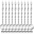 thumbnail image 1 of 10 Pack Bird Repellent Scare Sticks Silver Reflective Deterrent Discs with Bells to Keep Birds Away from Gardens, Fruit Trees, Windows, Yards, Homes, 1 of 5