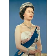 24x36 gallery poster, Official portrait of Queen Elizabeth II before the start of her 1959 tour
