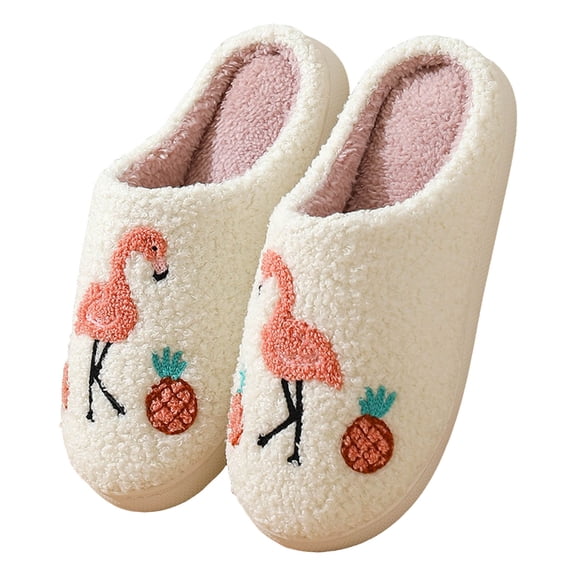 YLYL Womens Mens House Slippers Non-Slip Memory Foam Soft Fuzzy Slip on Outdoor Indoor Home Slippers