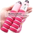thumbnail image 2 of Kids Jump Rope, Adjustable Cotton Pink Skipping Rope with Counter for Girls Children, 2 of 6