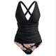 thumbnail image 4 of MKLEKYY Bikini Mujer Traje De Baño Women'S Two Piece Bikini Swimsuit Sexy Neck Swimwear With High Waist Bottoms 2169, 4 of 4