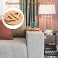 thumbnail image 3 of Sofa Armrest Clip-On Table, Flexible And Foldable Sofa Tray For Wide Couches, Non-Slip Bamboo Sofa Armrest Table For Drinks, Snacks, Remote Controls, 3 of 5