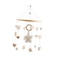 thumbnail image 3 of Móvil para cuna de bebé, campana colgante para cama, juguete colgante, campana para cama de bebé, juguetes Montessori creativos para bebés recién Estrella beige, 3 of 9