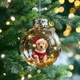 thumbnail image 5 of Ornaments Cute Dog Christmas Ornaments, Xmas Tree Puppy Ball Ornament, Vivid 3D Animal Decoration, for Dogs Lovers, Party Centerpiece Mantel, Fall Winter Home Decor, 5 of 7