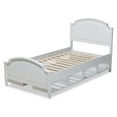 thumbnail image 3 of Bowery Hill White Finished Wood Twin Size Storage Platform Bed, 3 of 9