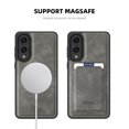 thumbnail image 3 of Allytechgroup Slim Case for Samsung Galaxy S25 Edge, PU Leather Support Wireless Charging Shockproof Magentic Protective Rugged Heavy Duty Durable Cover Case for Samsung Galaxy S25 Edge, Gray, 3 of 7