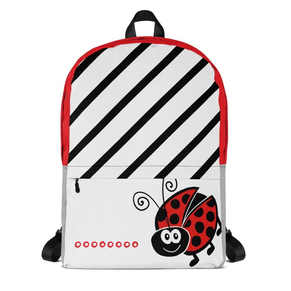 Little Beanzie Ladybug Kids Backpack, Cute Ladybug School Bag for