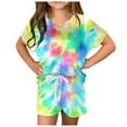 thumbnail image 4 of LUOGENLI Toddler Girl Summer Outfits Toddler Girls Summer Sleeveless Solid Tops and Pants Outfits Clothes Set for Child Clothes 4th of July Outfits for Girls 12-14 8-9 Years, 4 of 6