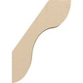 thumbnail image 3 of Ekena Millwork 3"W x 10"D x 14"H Carmel Rough Cedar Woodgrain TimberThane Knee Brace, Primed, 3 of 6