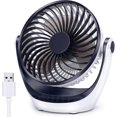 thumbnail image 1 of Desk Fan Small Desk Fan Strong Airflow Quiet Operation Portable Fan Head 360, 1 of 5
