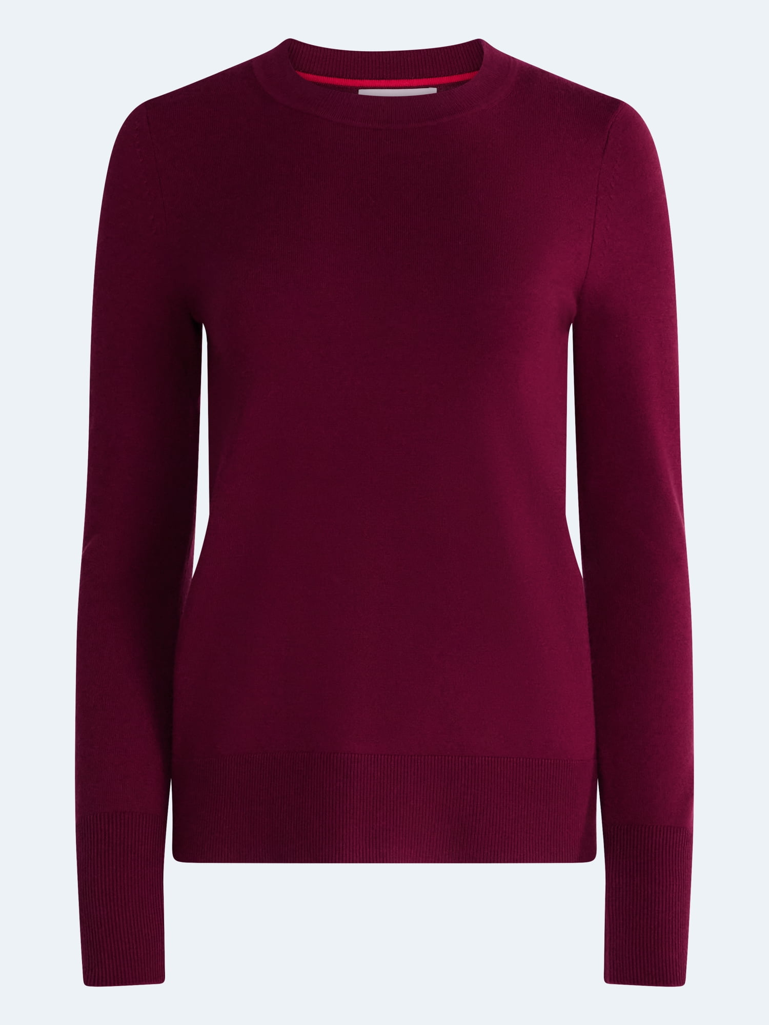 Free Assembly Women's and Women's Plus Cozy Yarn Crewneck Sweater, Midweight, Sizes XS-4X