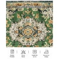 thumbnail image 5 of Green Boho Wrap Around Bed Skirts for King Bed 16" Drop,Bed Skirt with Adjustable Elastic Belt Dust Ruffle Bed Valance for Bedroom Hotel Luxury Farmhouse Tribal Vintage Tribal Texture Bed Frame Cover, 5 of 7
