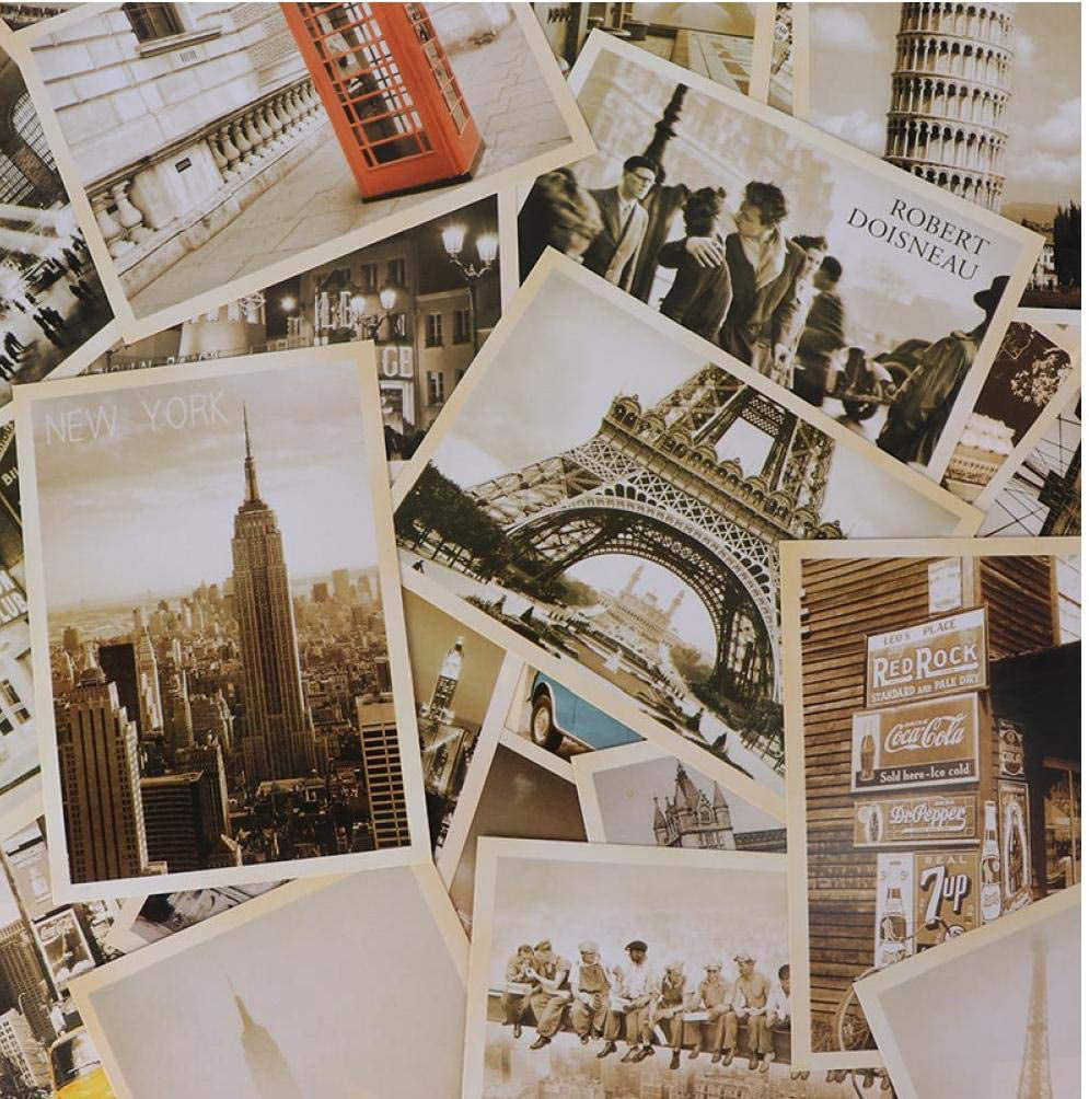 32pcs Travel Postcard Vintage Landscape Building Photo Picture Poster Post Cards