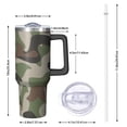 thumbnail image 3 of Camouflage 40oz Tumbler– Stainless Steel Insulated Tumbler with Handle and Straw, Large Capacity Travel Cup for Hot & Cold Drinks, 3 of 6