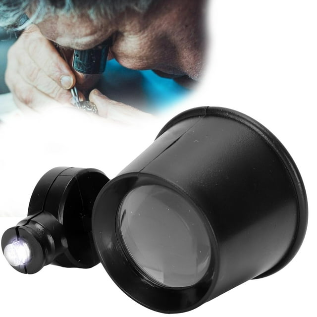 Lupa Lupa 10X Lupa LED Portátil Lupa De Ojo Para Reparación De Joyas De Relojes