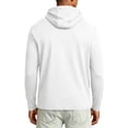 thumbnail image 5 of GrmtClth Men's Hoodie Lightweight Relaxed Fit Soft Breathable Cotton Pullover Sweatshirt with Front Pockets White L, 5 of 5